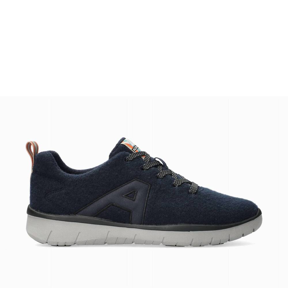 NEW ALLROUNDER women's la viva lace up sneakers in ocean merino
